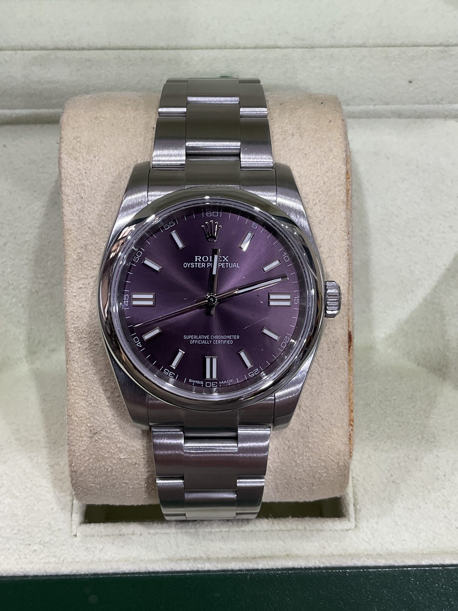 Rolex Oyster Perpetual Red Grape 116000